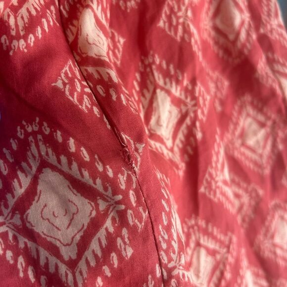 Zara Red Diamond Pattern Jumpsuit M - Picture 15 of 15